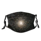 NC Astronomy Sky Texture Outer Wallpapers Nasa Pictures Universe Galaxy Time Starry Star Dust Washable Reusable Filter and Reusable Mouth Warm Windproof Cotton Face
