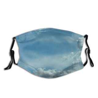 NC Azure Sky Cloud Teal Wallpapers Grey Pictures Commons Images Cumulus Creative Outdoors Dust Washable Reusable Filter and Reusable Mouth Warm Windproof Cotton Face