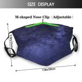 NC Astronomy Sky Public Dark Outer Wallpapers Way Domain Pictures Universe Galaxy Star Dust Washable Reusable Filter and Reusable Mouth Warm Windproof Cotton Face