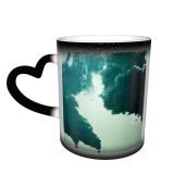 NC Ceramic Photo Coffee Mugs,Air Pollution Baton Rouge Challenge Change Coal Topics Space Damaged Environmental Conservation,Custom Picture Mug Magic Heat Sensitive Color Changing Mug Milk Tea Cup P