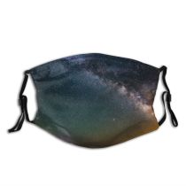 NC Astronomy بطرف Sky Outer Way Grey Wallpapers Pictures Universe Aran Galaxy Starry Dust Washable Reusable Filter and Reusable Mouth Warm Windproof Cotton Face