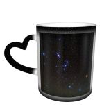 NC Ceramic Photo Coffee Mugs,Outer Space Astrology Planet Supernova Astronomy Australia Constellation Galaxy Milky Way Nebula,Custom Picture Mug Magic Heat Sensitive Color Changing Mug Milk Tea Cup