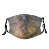 NC Astronomy Sky Petaluma Outer Way Wallpapers Pictures Universe Colorful Purple Galaxy States Dust Washable Reusable Filter and Reusable Mouth Warm Windproof Cotton Face