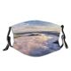 NC Azure Sky Cloud Wallpapers Forest Pictures Natural Sun Autumn Fog Images Foggy Dust Washable Reusable Filter and Reusable Mouth Warm Windproof Cotton Face