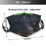 NC Astronomy Sky Outer Way Wallpapers Pictures Universe System Galaxy Star Stock Images Dust Washable Reusable Filter and Reusable Mouth Warm Windproof Cotton Face