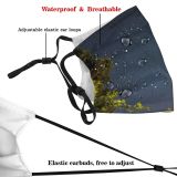 NC Astronomy Sky Public Outer Wallpapers Grey Light Domain Pictures Universe Starry Images Dust Washable Reusable Filter and Reusable Mouth Warm Windproof Cotton Face