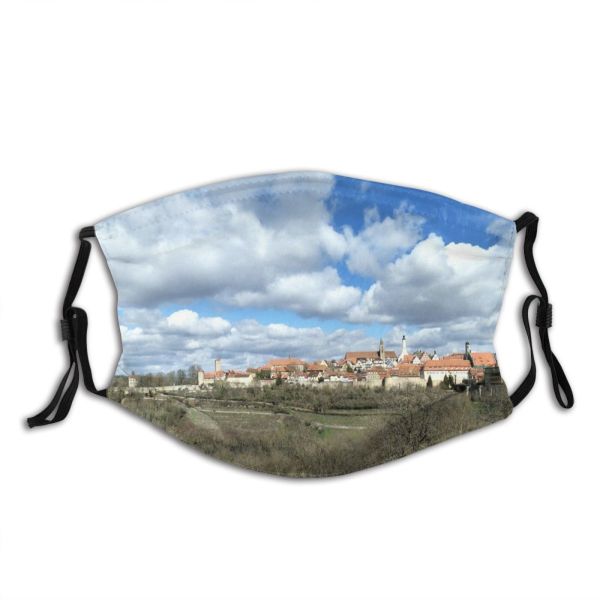 NC Azure Sky Cloud Wallpapers Land Pictures Building Stock Images Countryside Rural Cumulus Dust Washable Reusable Filter and Reusable Mouth Warm Windproof Cotton Face