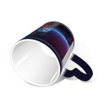 NC Ceramic Photo Coffee Mugs,Outer Space Alien Planet Landscape Scenery Dark Futuristic Arid Barren Topics Digitally,Custom Picture Mug Magic Heat Sensitive Color Changing Mug Milk Tea Cup Personali