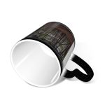 NC Ceramic Photo Coffee Mugs,Alabama State Bamboo Plant Barren Beauty Change Country Road Direction Ecosystem Footpath,Custom Picture Mug Magic Heat Sensitive Color Changing Mug Milk Tea Cup Persona