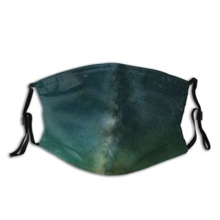 NC Astronomy Sky Public Dark Outer Way Wallpapers Grey Domain Pictures Universe Galaxy_  Dust Washable Reusable Filter and Reusable Mouth Warm Windproof Cotton Face