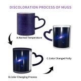 NC Ceramic Photo Coffee Mugs,Outer Space Andromeda Galaxy Astronomy Star,Custom Picture Mug Magic Heat Sensitive Color Changing Mug Milk Tea Cup Personalized Gifts for Family Lovers Friends