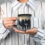 NC Ceramic Photo Coffee Mugs,Air Pollution Atmosphere Carbon Dioxide Change Chemical Chimney Cloud Sky Coal Fired,Custom Picture Mug Magic Heat Sensitive Color Changing Mug Milk Tea Cup Personalized