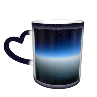 NC Ceramic Photo Coffee Mugs,Air Vehicle Airplane Beauty Colorado Commercial Space Flying Horizon Idyllic Non Urban,Custom Picture Mug Magic Heat Sensitive Color Changing Mug Milk Tea Cup Personaliz
