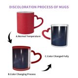 NC Ceramic Photo Coffee Mugs,Outer Space Atmospheric Mood Dust Sky Deep Hill Fantasy Galaxy Dark Landscape,Custom Picture Mug Magic Heat Sensitive Color Changing Mug Milk Tea Cup Personalized Gifts