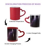 NC Ceramic Photo Coffee Mugs,Opportunity Eternity Galaxy Outer Space Star Nebula Sky Solar System Andromeda Imagination,Custom Picture Mug Magic Heat Sensitive Color Changing Mug Milk Tea Cup Person