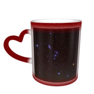 NC Ceramic Photo Coffee Mugs,Outer Space Astrology Planet Supernova Astronomy Australia Constellation Galaxy Milky Way Nebula,Custom Picture Mug Magic Heat Sensitive Color Changing Mug Milk Tea Cup