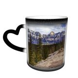 NC Ceramic Photo Coffee Mugs,Alberta April Banff National Park Beauty Canada Canadian Rockies Cloud Sky Temperature,Custom Picture Mug Magic Heat Sensitive Color Changing Mug Milk Tea Cup Personaliz