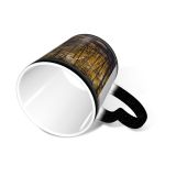 NC Ceramic Photo Coffee Mugs,Alabama State Autumn Forest Gulf Coast States Leaf Muscle Shoals Outdoors Tree,Custom Picture Mug Magic Heat Sensitive Color Changing Mug Milk Tea Cup Personalized Gifts