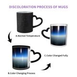 NC Ceramic Photo Coffee Mugs,Air Vehicle Airplane Beauty Colorado Commercial Space Flying Horizon Idyllic Non Urban,Custom Picture Mug Magic Heat Sensitive Color Changing Mug Milk Tea Cup Personaliz