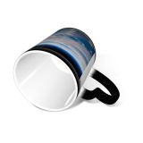 NC Ceramic Photo Coffee Mugs,Outer Space Above Aerial Beauty Cloud Sky Cloudscape Cumulus Digital Enhancement Earth's,Custom Picture Mug Magic Heat Sensitive Color Changing Mug Milk Tea Cup Personal