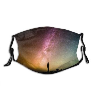 NC Astronomy Sky Wallpapers Pictures Universe Desktop Galaxy Magic Star Blog Images Space Dust Washable Reusable Filter and Reusable Mouth Warm Windproof Cotton Face