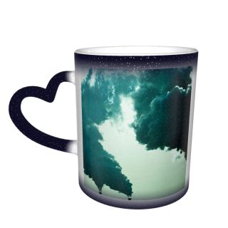NC Ceramic Photo Coffee Mugs,Air Pollution Baton Rouge Challenge Change Coal Topics Space Damaged Environmental Conservation,Custom Picture Mug Magic Heat Sensitive Color Changing Mug Milk Tea Cup P