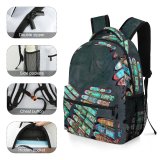 NC Children's Backpack Boats Above Drone From  Bird's Watercrafts Aerial Shot Preschool Nursery Travel Bag