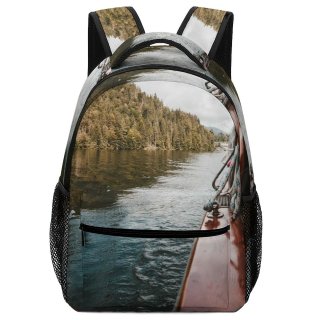 NC Children's Backpack Boat Watercraft KÃ¶Nigssee Forest Lake Preschool Nursery Travel Bag