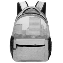 NC Children's Backpack Boats City Sea Buildings Beach Ocean Cityscape Preschool Nursery Travel Bag