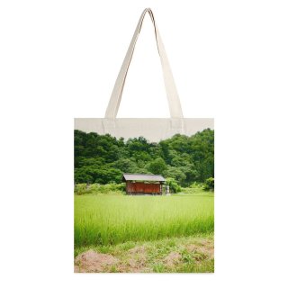 NC Great Martin Canvas Tote Bag Double Field Outdoors Grassland Countryside Paddy Rural Plant Vegetation Shirakawa white-style1 38×41cm