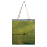 NC Great Martin Canvas Tote Bag Double Field Outdoors Grassland Countryside Land Kyjov Czechia Scenery Ground Tree Moravia Sunset white-style1 38×41cm