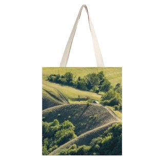 NC Great Martin Canvas Tote Bag Double Field Outdoors Grassland Haselschacher Buck Vogtsburg Kaiserstuhl Deutschland Slope Art Countryside white-style1 38×41cm