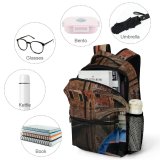 NC Children's Backpack Boat Street Architecture City Transportation Watercraft System Canal Docked Narrow Town Preschool Nursery Travel Bag