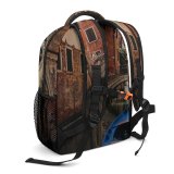 NC Children's Backpack Boat Street Architecture City Transportation Watercraft System Canal Docked Narrow Town Preschool Nursery Travel Bag