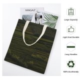 NC Great Martin Canvas Tote Bag Double Field Outdoors Grassland Countryside Paddy Grey Hills Layers Landscape white-style1 38×41cm