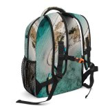 NC Children's Backpack Boats Above Shore From Island Seashore  Bird's Watercrafts Aerial Shot Preschool Nursery Travel Bag