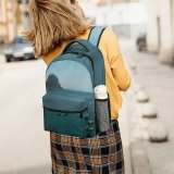 NC Children's Backpack Boats Coast Rocky Landscape Daylight Mountains  Island Beach Outdoors Seashore Bird's Preschool Nursery Travel Bag