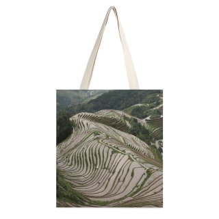 NC Great Martin Canvas Tote Bag Double Field Outdoors Grassland Paddy Countryside Scenery Grey Birds Wildlife Zebra Landscape Rural white-style1 38×41cm