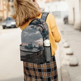 NC Children's Backpack Boats Coast Docked Clouds Port Sunset Daylight Pier Marina Clock Watercrafts Old Preschool Nursery Travel Bag