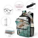 NC Children's Backpack Boats Above Shore From Island Seashore  Bird's Watercrafts Aerial Shot Preschool Nursery Travel Bag