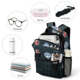 NC Children's Backpack Boats Above From Website Sea Ocean  Bird's Watercrafts Aerial Shot Preschool Nursery Travel Bag
