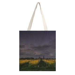 NC Great Martin Canvas Tote Bag Double Field Outdoors Grassland Oppenheim Grey Countryside Farm Rural Meadow Sky Colorful white-style1 38×41cm