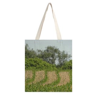 NC Great Martin Canvas Tote Bag Double Field Grassland Outdoors Slope Countryside Plant Vegetation Mound Ground Tree Land Rural white-style1 38×41cm