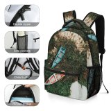 NC Children's Backpack Boats Above From  Bird's Watercrafts Aerial Shot Preschool Nursery Travel Bag