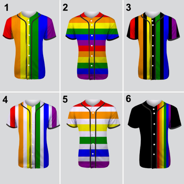 LGBTQ Classic Rainbow Baseball Shirt
