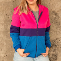Bisexual Flag Classic Zipper Hoodie