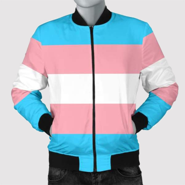 Transgender Flag Classic Men's Bomber Jacket