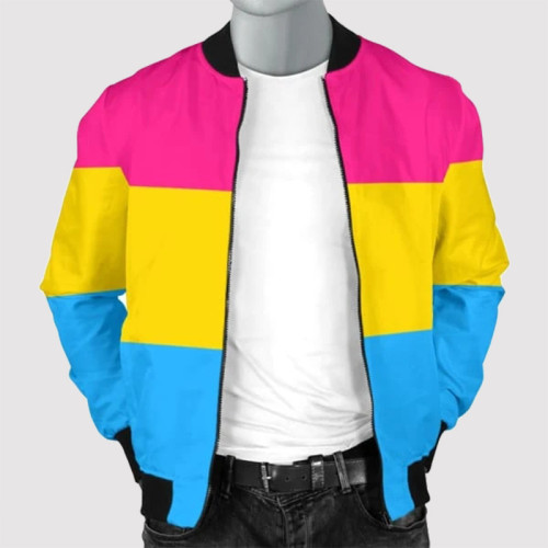 Pansexual Flag Classic Men's Bomber Jacket