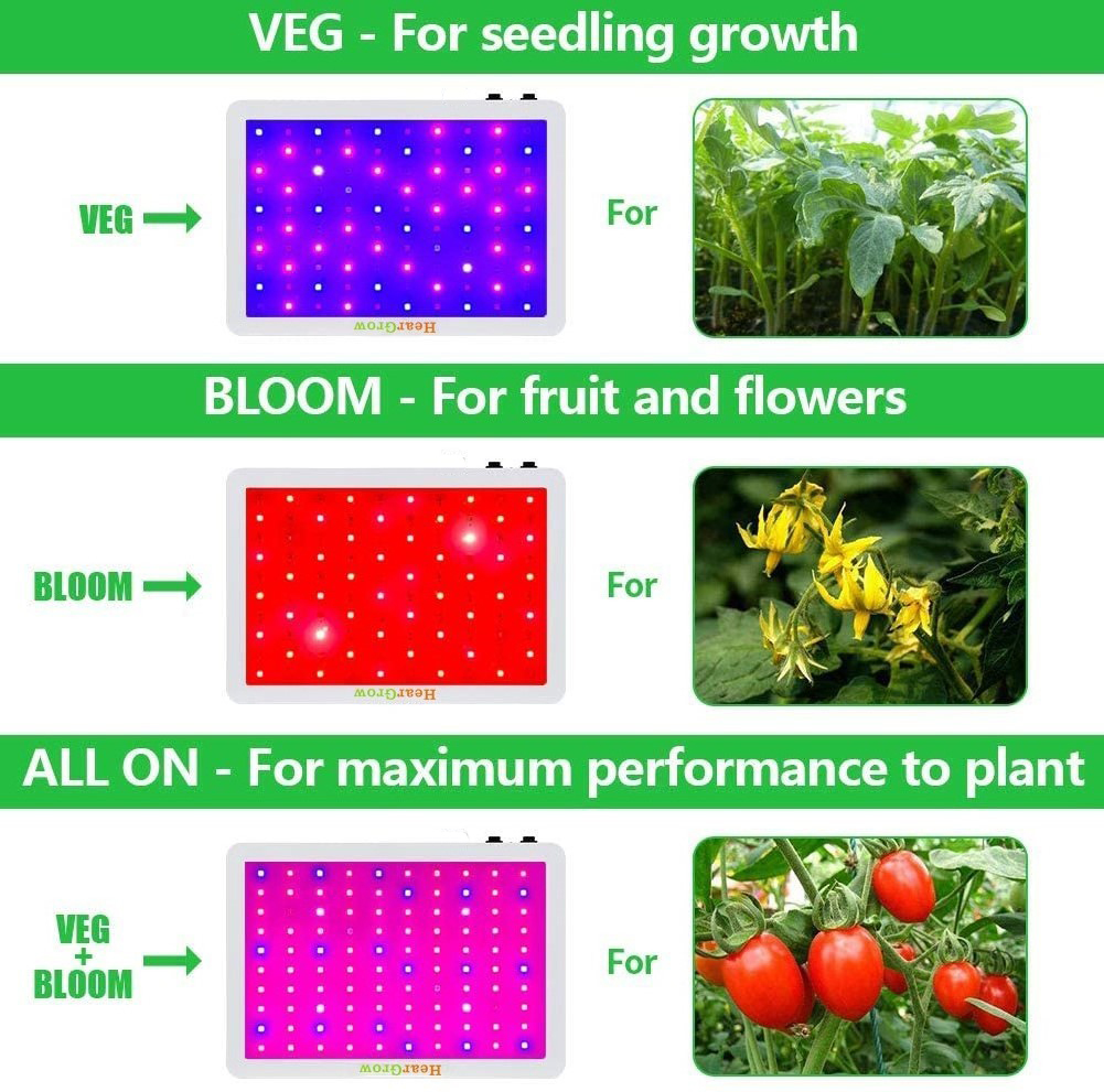 Details about   2000W LED Grow Lights Full Spectrum For All Indoor Plants Veg Flower Bloom IP65 