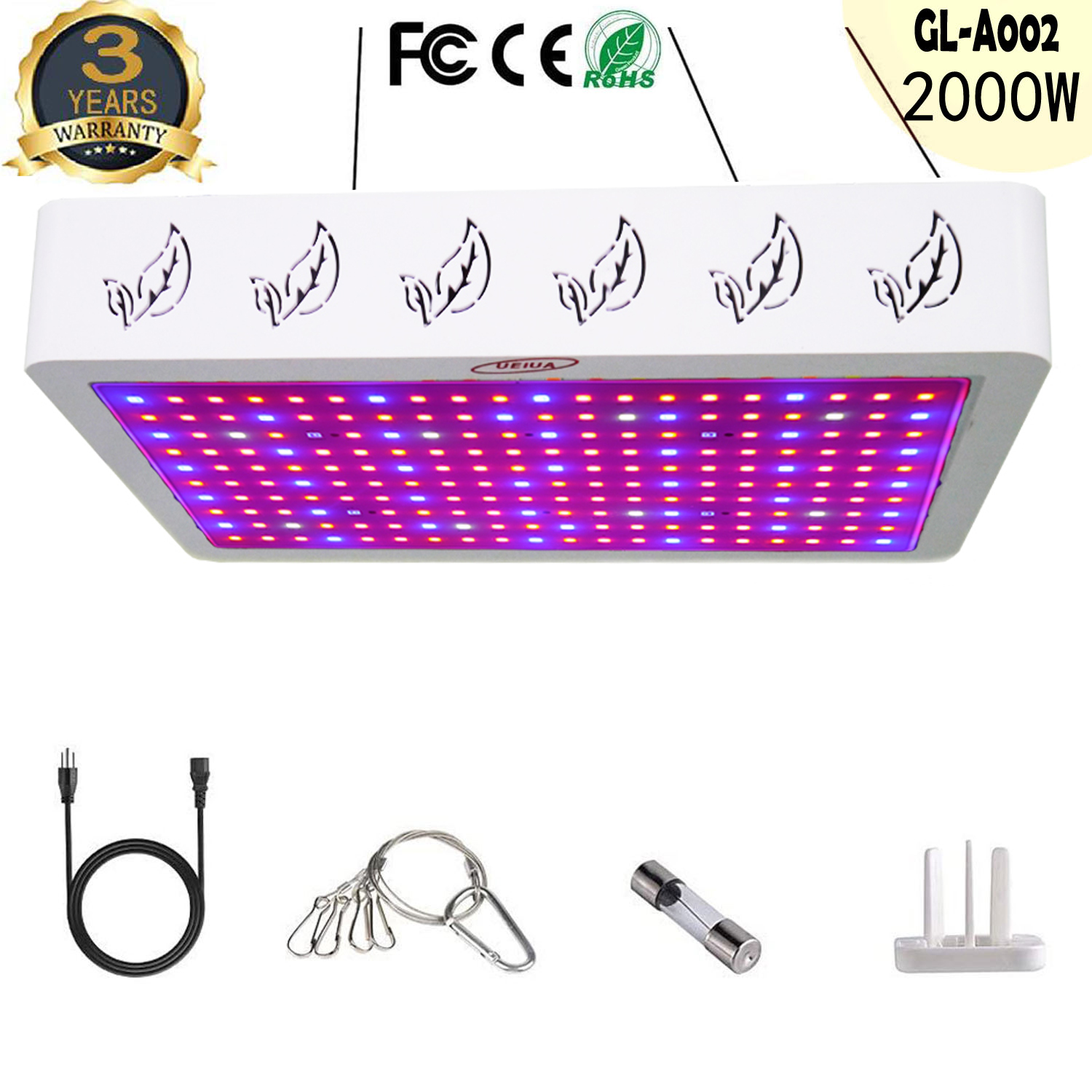Details about   SOLLA 2000W LED Grow Light for Indoor Plants Full Spectrum Lights... 